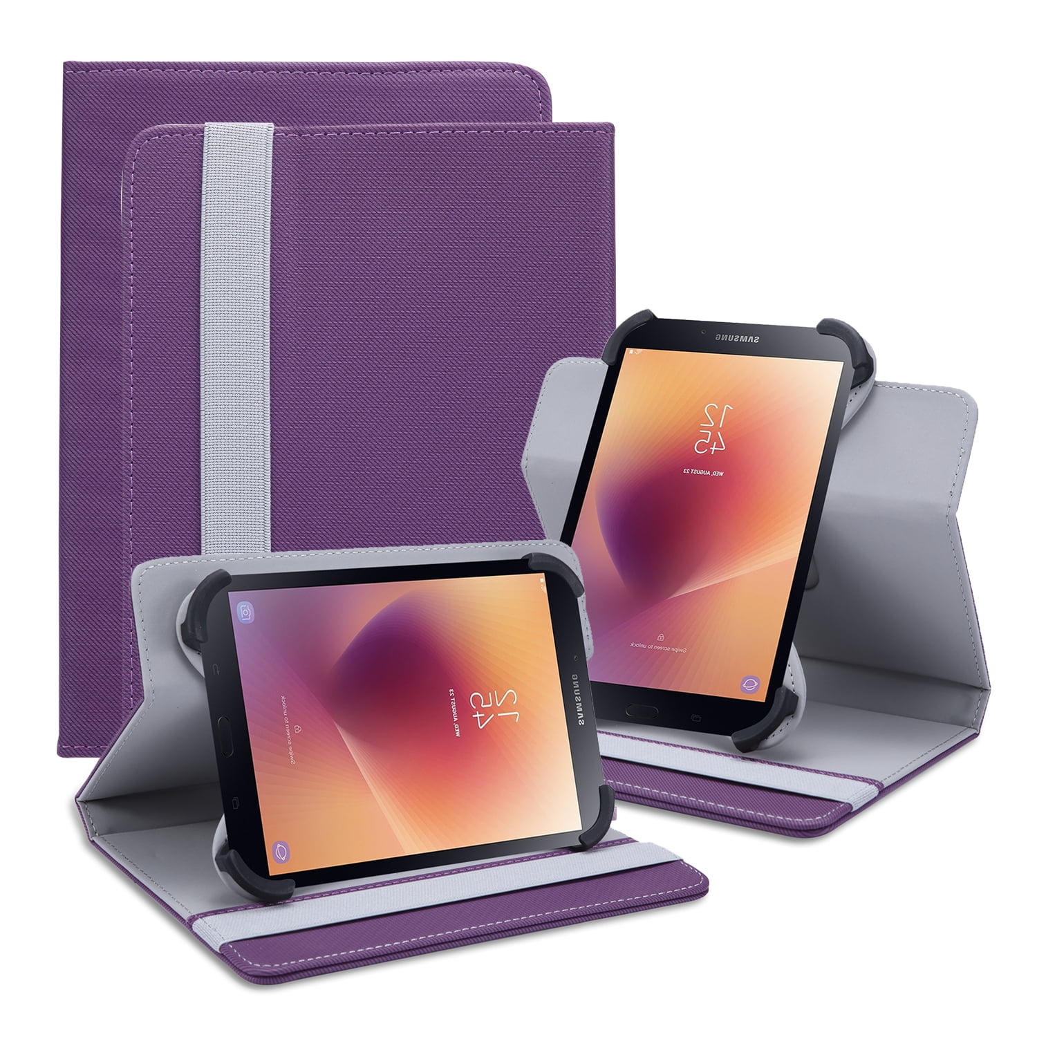 11 inch Unversal Tablet Case, Full Protection Foldable Kickstand for 11 inch Universal Tablet Case Purple