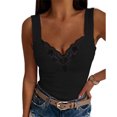 thumbnail image 1 of Blusa sin mangas, camisetas sin mangas de encaje para mujer Camisetas sin mangas de encaje Camisa sin mangas de encaje Funcionalidad de alta precisión, 1 of 6