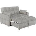 thumbnail image 3 of Cotswold Upholstered Convertible Sleeper Sofa Bed Light Grey, 3 of 7