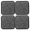 Brown, variant on Miangastore 4pcs Furniture Coasters Cup Furniture Floor Protectors Anti-slid Couch Bed Coaster Stopper
