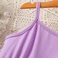 thumbnail image 5 of Gubotare Dress for Girls Girls Summer Dress Sling Dress Floral Casual Dress Spaghetti Strap Hawaiian Sundress (Purple,Size 2-3 Years), 5 of 6