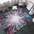 thumbnail image 3 of Shaggy Area Rug, Blue Swirl Fireworks Rugs for Living Room Bedroom Non Slip Door Mat Indoor Carpet Machine Washable Nursery Home Decor Floor Mats for Entryway 60x39in, 3 of 5