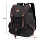 thumbnail image 2 of Mochila de lona vintage Kaukko Mochila de senderismo para viajes al aire libre Mochilas escolares KAUKKO K1016-Black, 2 of 5