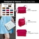 thumbnail image 3 of ili New York Bolsos cruzados de cuero genuino para mujer - Organizador de bolso de hombro con bloqueo RFID premium con correa ajustable, 3 of 5
