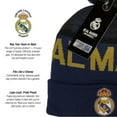 thumbnail image 4 of Real Madrid CF Premium Soft Knit Pom Beanie - Navy [Add Customization], 4 of 4