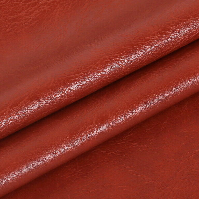 Red Faux Leather Upholstery Fabric by The Yard 54 Wide