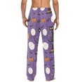 thumbnail image 4 of FORMRS Mens Pajama Pants with Pockets Sleepwear Lounge Bottoms Sizes S-2XL, Halloween Black Cat, 4 of 7