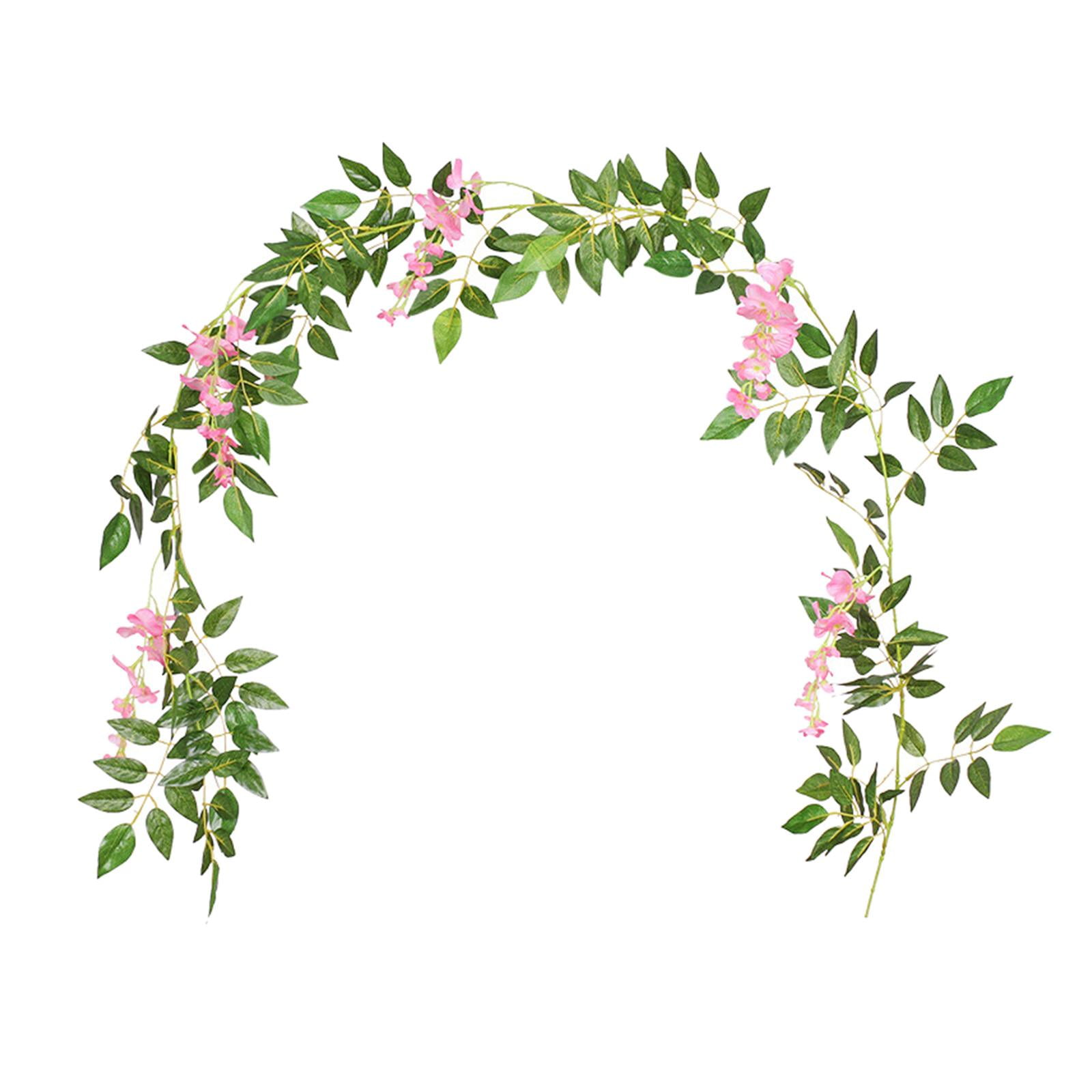 Artificial Vine Floral Garland Hanging Fake Leaf Plants Vine Silk