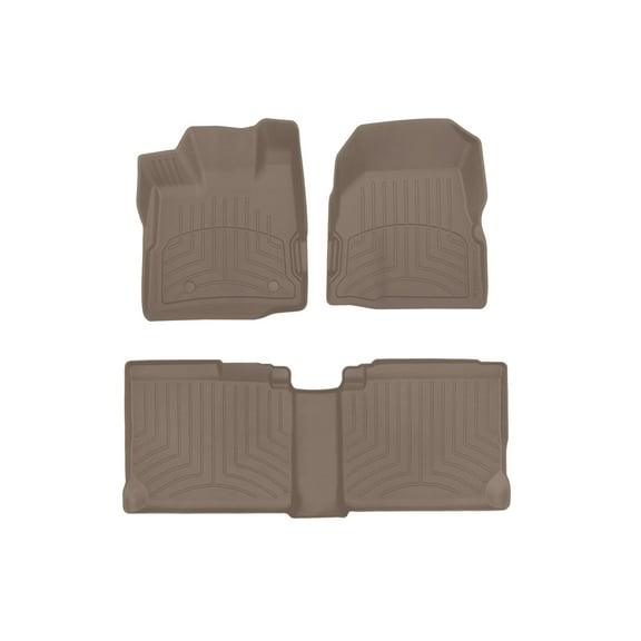 WeatherTech FloorLiner HP Custom Fit Floor Mats compatible with Equinox, Terrain - 1st & 2nd Row, Tan