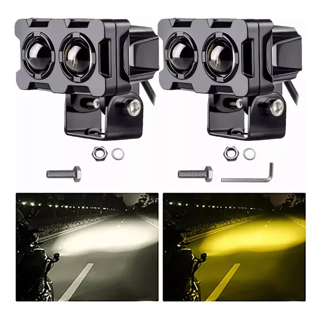 Par Faros Led Auxiliares Alta/baja Luz 120w Para Auto Moto
