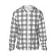 thumbnail image 1 of Balery Gray Checkboard Sudadera ligera de manga larga con capucha y protección solar UPF 50+ para hombre y mujer, ideal para pesca y running-Large, 1 of 7