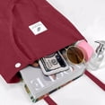 thumbnail image 4 of Corduroy Tote Bag Cute Tote Bags for Women Shoulder Bag with Inner Pocket for Work Beach Travel and Shopping Grocery, Red, 4 of 5