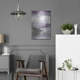 thumbnail image 5 of Luxe Metal Art 'Midnight At The Lake III Amethyst Gray Crop' by Mike Schick, Metal Wall Art, 16"x24", 5 of 9
