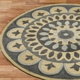thumbnail image 6 of Ox Bay Ella 6' Round Gray Medallion Indoor Area Rug, 6 of 11