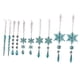 thumbnail image 3 of Adornos navideños con forma de carámbanos y copos de nieve, decoraciones invernales Azul, 3 of 7