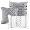 thumbnail image 2 of 7 Piece Comforter Set Grey Cal King, 2 of 7