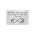 thumbnail image 4 of Valentine'S Day Wallet Insert Card Engraved Stainless Steel Metal Cards, 4 of 11