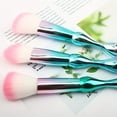 thumbnail image 3 of DUAIU 5Pcs Flower Shape Handle Makeup Brush - Makeup Brush Set High Quality Synthetic Foundation Brush Blending Powder Blush Concealer Eyeshadow Makeup Brush Set, 3 of 6