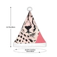 thumbnail image 3 of Pofeuu Pink Cheetah Art Print Santa Hat, Christmas Hat Holiday for Adults Unisex Comfort Extra Thicken Xmas Hat for New Year Festive Party, 3 of 6