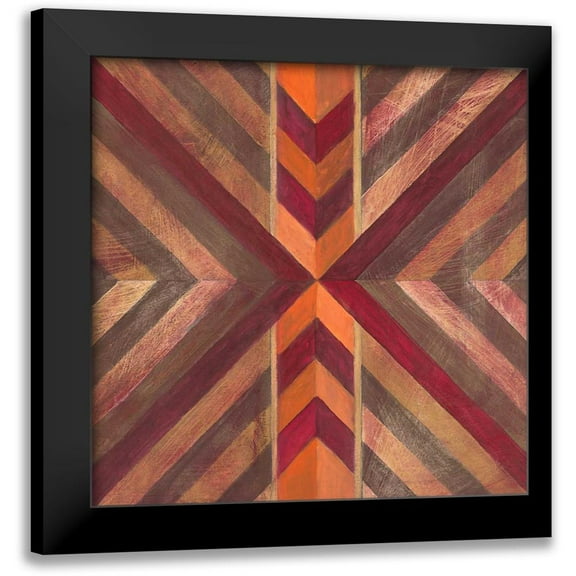 Ioco, Filippo 12x12 Black Modern Framed Museum Art Print Titled - Southwestern Mark 2
