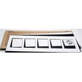 thumbnail image 5 of Creative Letter Art [10x24 5 Opening Glass Face Black Picture Frame to hold 4 by 6 Photographs including 10 by 24 inch White Mat Collage, 5 of 6