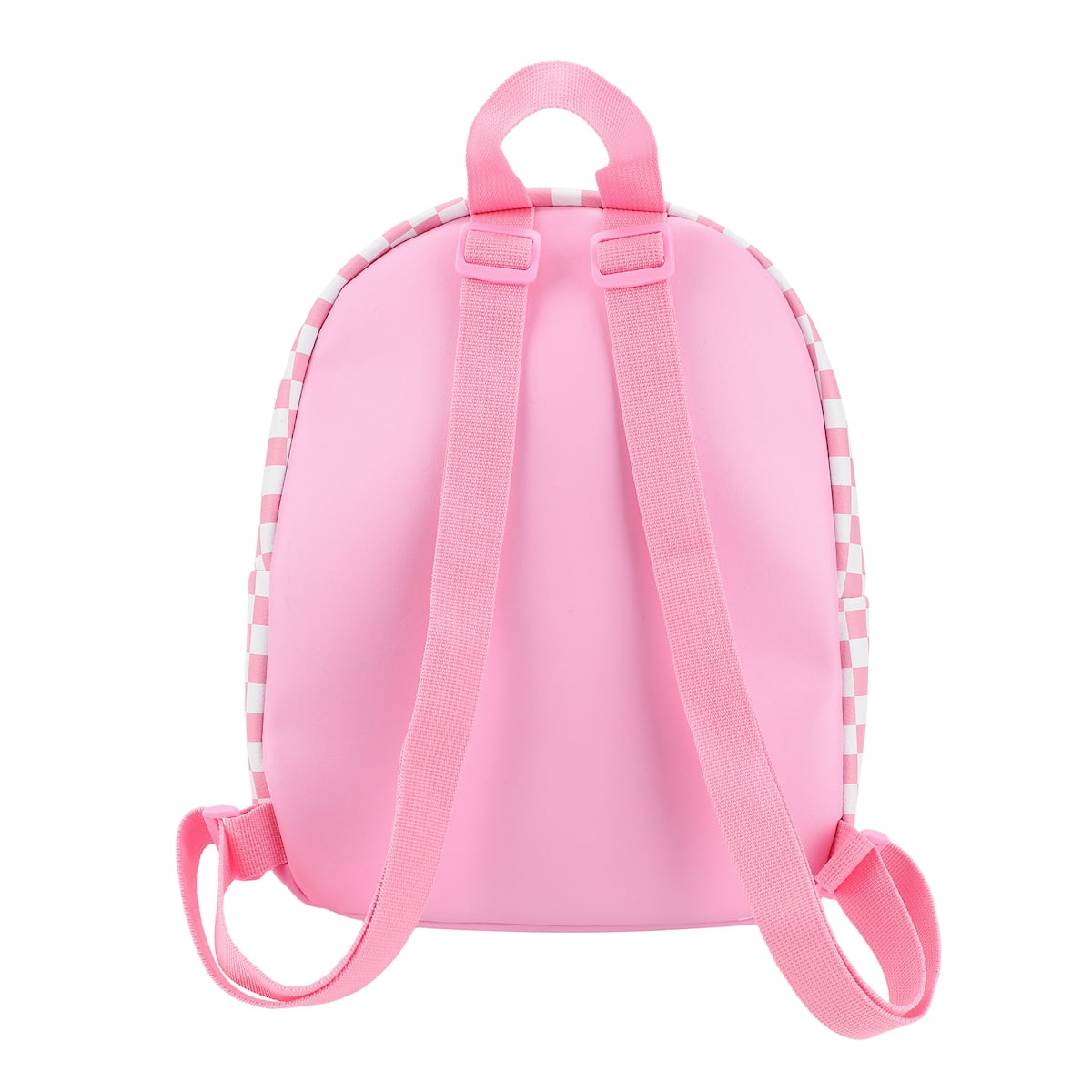 Super Mario Bros Princess Peach 10.6" Pink & White Checkered Mini Backpack