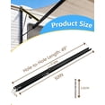 thumbnail image 6 of 383152 50" RV Awning Inner Drive Arm ,50"x1.75" Aluminum Rail Anti-Rust Awning Pitch Arm Fit for Solera Regal 69" Assemblie, 6 of 6