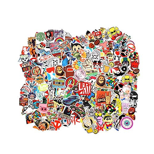 105 PCS Cool Random Stickers 55-700pcs FNGEEN Laptop Stickers Bomb Vinyl Stickers Variety Pack for Luggage Computer Skateboard Car Motorcycle Decal for Teens Adults 