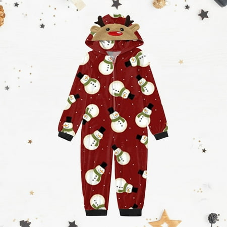 

OVTICZA Christmas Family Pajamas Matching Onesie Xmas Pajamas Bottoms Kids 9 Years