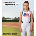 thumbnail image 5 of Exxact Sports Youth Baseball Chest Protector, Sternum Chest Guard, Baseball Chest Protector Youth Softball Chest Protector Girls Youth (Patriot, YM), 5 of 6