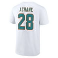 thumbnail image 3 of Men's De-Von Achane White Miami Dolphins Icon Player Name & Number T-Shirt, 3 of 3