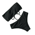 thumbnail image 1 of Greeniant Traje de baño dividido para mujer, traje de baño de poliéster acolchado para verano, traje de baño para fiesta, traje de playa a la moda, Type2 NO2, 1 of 6