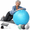 Sky Blue-XL (27-30IN / 68-75cm), variant on Grey XL (27-30IN / 68-75cm) Anti-Burst Slip-Resistant Exercise Ball with Resistance Bands for Home Gym