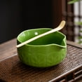 thumbnail image 4 of Clearance Under $15 Japanese Ceramic Matcha Bowl Set | Set With Mouth Tea | White And Red Rice Tea | Grade | Hand Made Matcha Tools | For Tea, 4 of 5