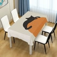 thumbnail image 4 of Yayeee Tablecloths 54" x 54" Rectangle Wrinkle Resistant Party Table Cover, Sleeping Black Cat, 4 of 8