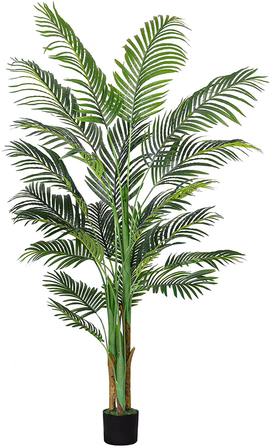 Artificial Palm Tree 6ft Tall Fake Palm Tree Decor with 20 Trunks Faux