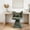 Green, variant on Green Swivel Vanity Chair | 360° Rotating Makeup Chair with Butterfly Back, Chenille Velvet Accent Chair with Decorative Pillow – for Bedroom, Dressing Table, Living Room, Dining, Home Office & Study