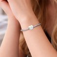 thumbnail image 4 of 925 Sterling Silver Two Elephants Heart Charm Bead for Bracelet Charms Bangle Pendant Jewelry, 4 of 5