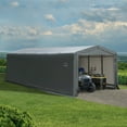 thumbnail image 3 of Sheltertube Wind And Snow-Load Rated Garage, 10X27X8 Grey, 3 of 12