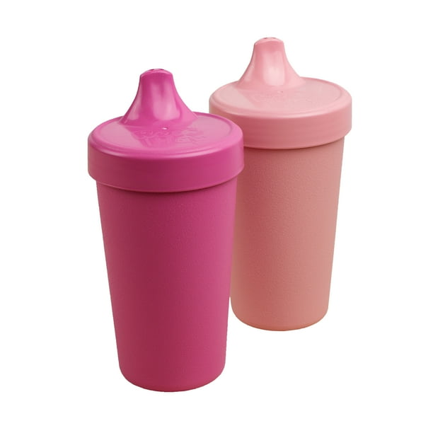 RePlay MADE IN USA 2pk Toddler Feeding No Spill Sippy Cups Eco Friendly Heavyweight
