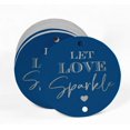 thumbnail image 2 of Inkdotpot Pack Of 50 Real Silver Foil Paper Tags Let Love Sparkle Wedding Favor Hang Tags, 2 of 6
