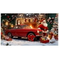 thumbnail image 2 of Christmas Garage Door Decorations 6x13ft Santa Red Truck Garage Door Cover Garage Door Banner Garage Door Backdrop for Christmas New Year Party, 2 of 4