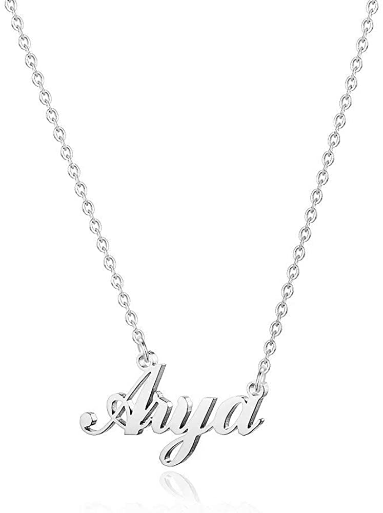 Custom Name Necklace Personalized Customized with Any Name Charm Necklace Jewelry Gift for Women 