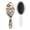 White-596, variant on Rustic Farmhouse Plaid Print Hair Brush, Detangling Cushion Comb for Wet & Dry Hair, Anti-static Paddle Brush for Women, Men, Kids, Gift for Back to School & Travel