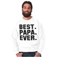 thumbnail image 5 of Best Papa Ever World's Coolest Dad Men's Crewneck Sweatshirt Brisco Brands S, 5 of 6