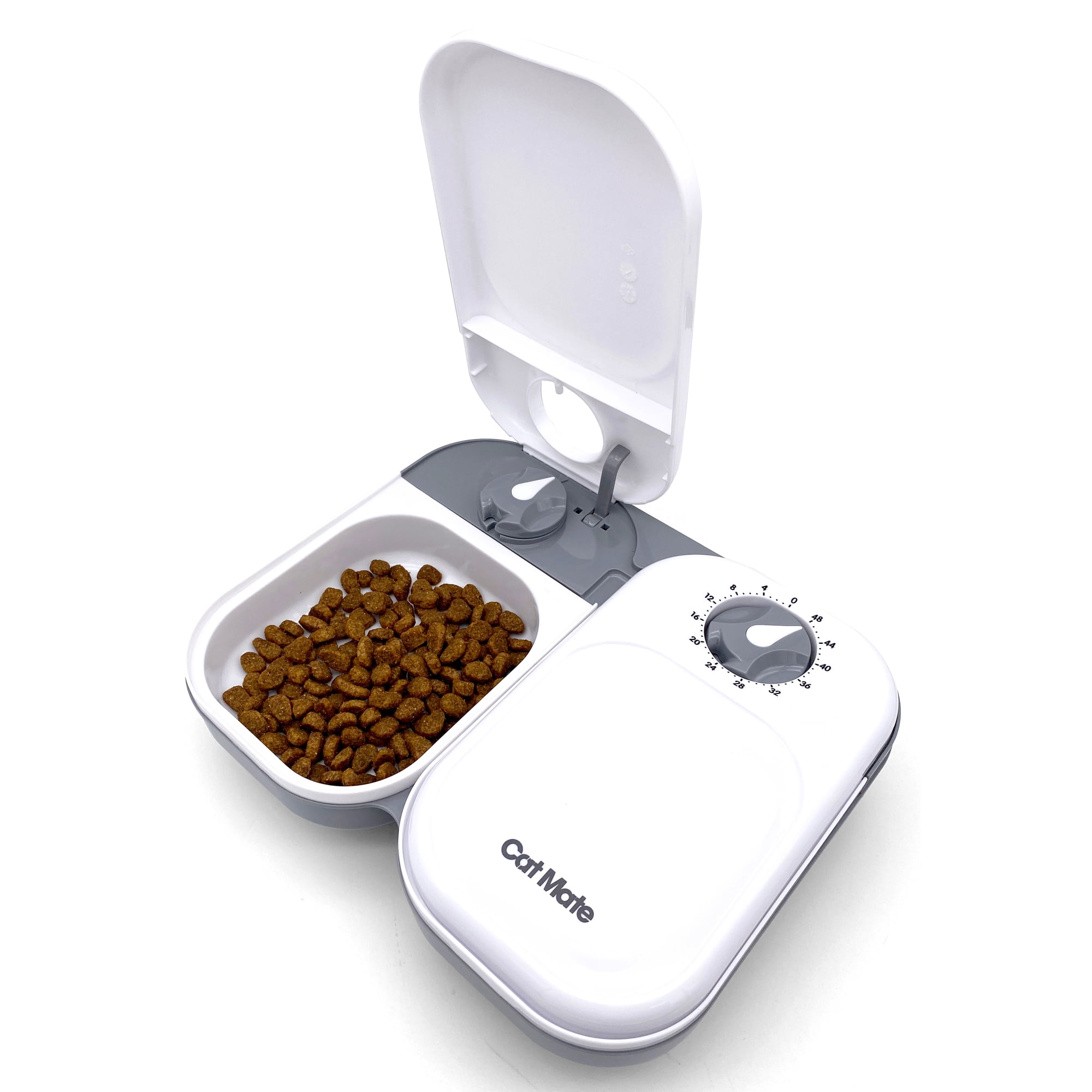 Cat Mate C200 2 Meal Automatic Pet Feeder, BPA-Free, 48 Hour-Timer