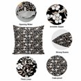 thumbnail image 5 of Pillow Covers 26x26 Inch, Black White Floral Linen Pillowcase with Invisible Zipper, Farmhouse Vintage Botanical Leaves Decorative Throw Pillow Covers Cushion Case for Couch Sofa Bed Living Room, 5 of 9