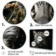 thumbnail image 3 of Designart "Nightwatcher Of The Majestic Leopard" Animals Leopard Floater Framed Canvas Wall Art, 3 of 5