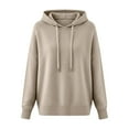 thumbnail image 5 of felwors Sweaters for Women Fall Winter Lightweight Warm Pullover Long Sleeve Crew Neck Wool Sweater Jumper Beige, L, 5 of 6
