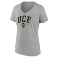 thumbnail image 2 of Women's Fanatics Heather Gray UCF Knights Campus V-Neck T-Shirt, 2 of 3